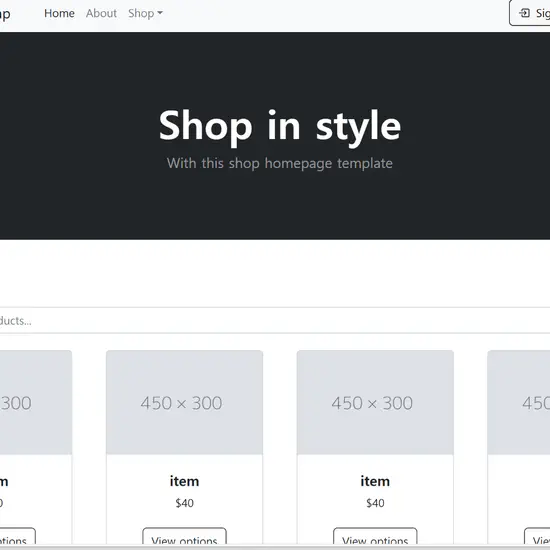 Shopping Mall Project (Web Service Design 2-person Team Project)